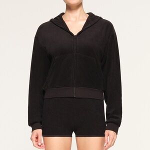 Skims Terry Lounge Zip Up Hoodie